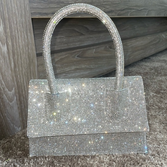 Silver Sparkle Hand Bag - Picture 1 of 4